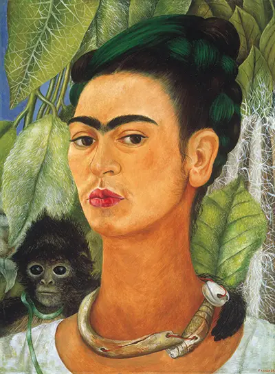 Self-Portrait with Monkey (Zelfportret met aap) Frida Kahlo